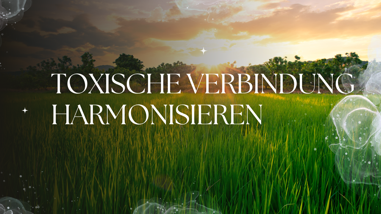 Toxische energetische Verbindungen harmonisieren